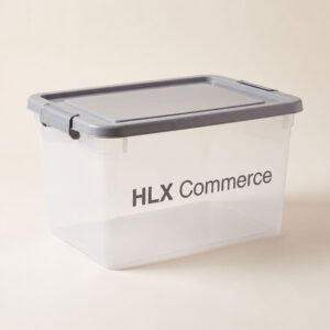 Clear Latching Tote, 19 Litre