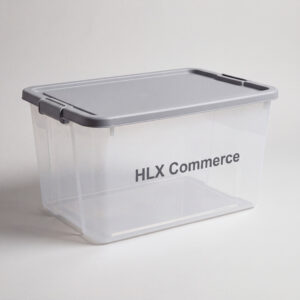 Clear Latching Tote, 68 Litre