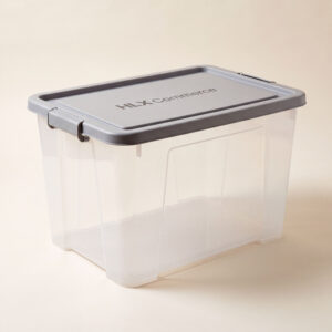 Clear Latching Tote, 95 Litre