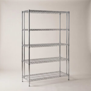 Five Tier Wire Shelving, 120cm