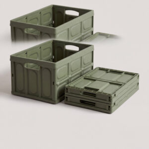 Folding Crates, 32 Litre, 3 Pack